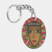 Josephine Baker in de 21ste eeuw (gepersonaliseerd Sleutelhanger (Voorkant Links)