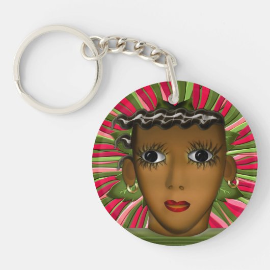 Josephine Baker in de 21ste eeuw (gepersonaliseerd Sleutelhanger (Voorkant)