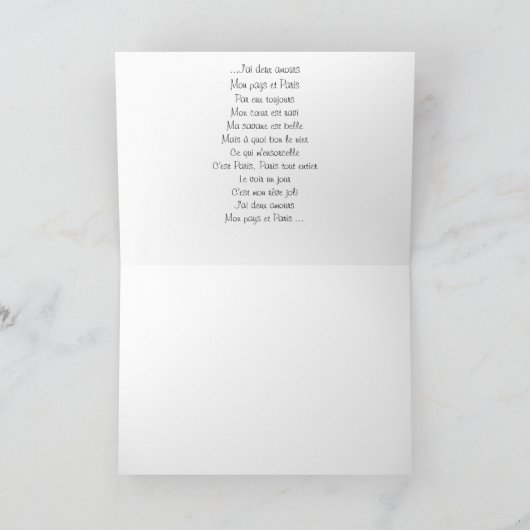 Josephine Baker Kaart (Binnen)