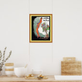 Josephine Baker/Pet Cheetah/Casino de Paris/1930 Poster (Keuken)