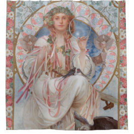 Josephine Crane Bradley als Lavia door Alphonse Mu Douchegordijn