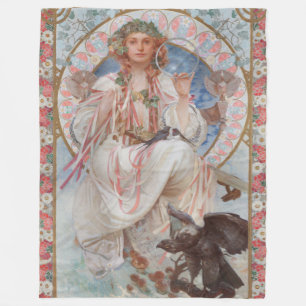Josephine Crane Bradley als Lavia door Alphonse Mu Fleece Deken