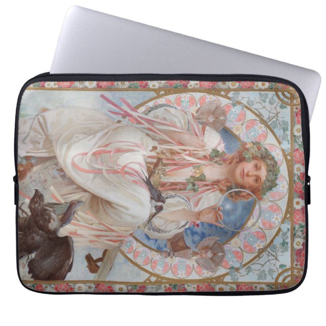 Josephine Crane Bradley als Lavia door Alphonse Mu Laptop Sleeve (Voorkant)