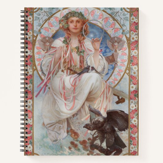 Josephine Crane Bradley als Lavia door Alphonse Mu Notitieboek (Voorkant)