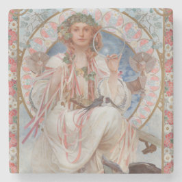 Josephine Crane Bradley als Lavia door Alphonse Mu Stenen Onderzetter
