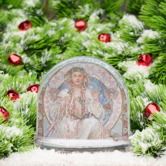 Josephine Crane Bradley as Lavia by Alphonse Mucha Sneeuwbol (Kerstmis)