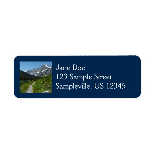 Josephine Lake Trail met Mount Guild bij Glacier Etiket (Voorkant)