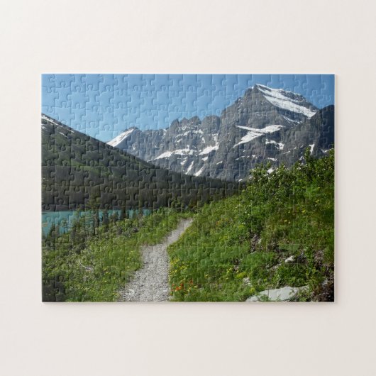 Josephine Lake Trail met Mount Guild bij Glacier Legpuzzel (Horizontaal)