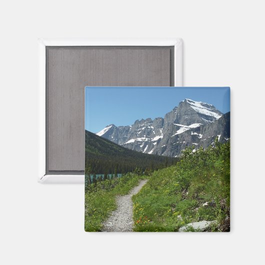 Josephine Lake Trail met Mount Guild bij Glacier Magneet (Voorkant / Achterkant)