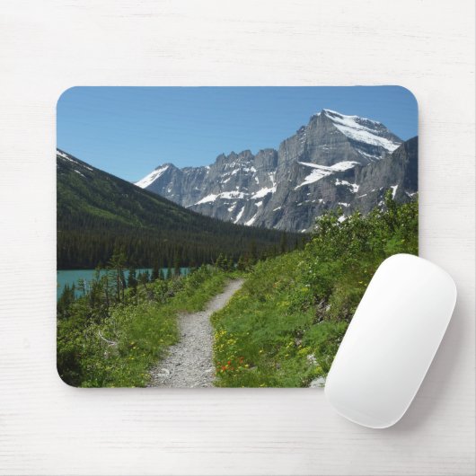 Josephine Lake Trail met Mount Guild bij Glacier Muismat (Met muis)