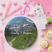 Josephine Lake Trail met Mount Guild bij Glacier Papieren Bordje (Feest)