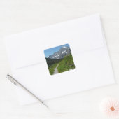 Josephine Lake Trail met Mount Guild bij Glacier Vierkante Sticker (Envelop)