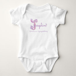 Josephine meisjes noemen pastel paarse gewoonte in romper
