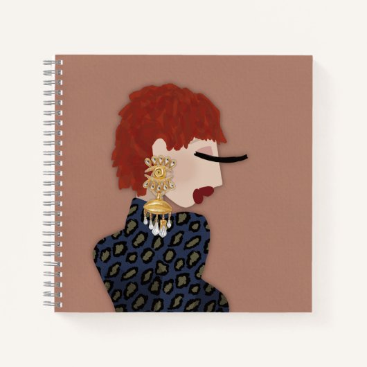 Josephine Moderne Chic Mode-illustratie Notitieboek (Voorkant)