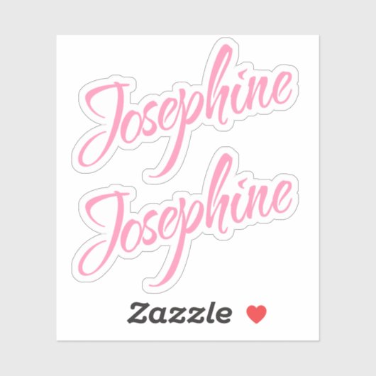 Josephine naam x2 sticker (Vel)