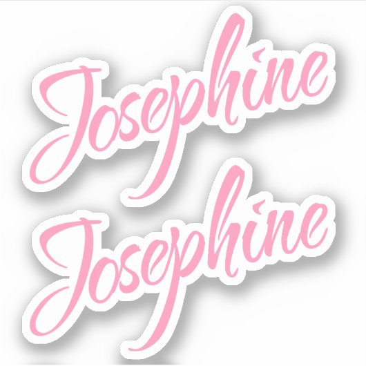 Josephine naam x2 sticker (Voorkant)