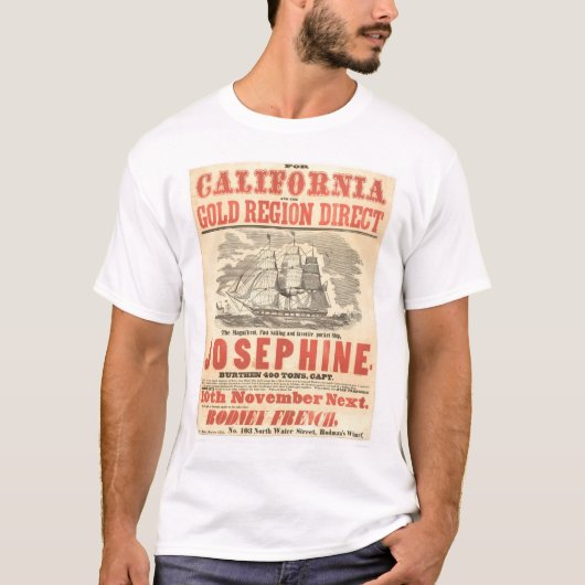 "Josephine" naar California Advertisement (1280A) T-shirt (Voorkant)