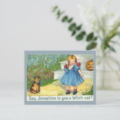 Josephine the witch Cat Briefkaart (Staand voorkant)
