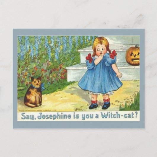 Josephine the witch Cat Briefkaart (Voorkant)