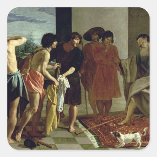 Joseph's Coat, 1630 Vierkante Sticker (Voorkant)