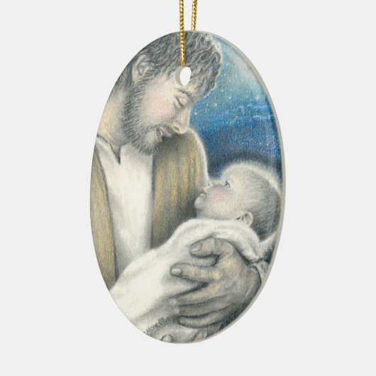 Joseph's Lullaby kerstversiering Keramisch Ornament (Links)