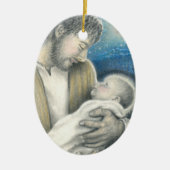Joseph's Lullaby kerstversiering Keramisch Ornament (Voorkant)