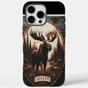 Joseph's Moose houtsnijwerk iPhone 16 Pro Max Hoesje