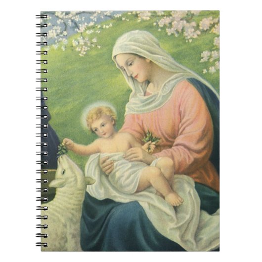 Joseph's Workshop met Mary en Baby Jesus Notitieboek (Voorkant)