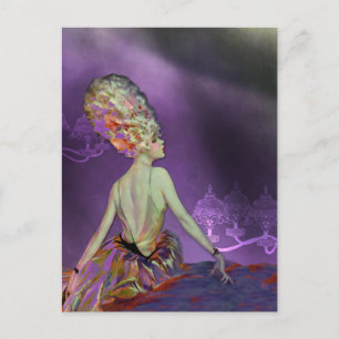 JOSETTE, 1920S FRANS MODEL: LOVELY SPRING IRIS BRIEFKAART