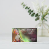 Josette in Sinaasappel - Visitekaartjes (Staand voorkant)