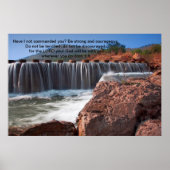 Josh 1:9 Heb ik je niet onder bevel gesteld? Poster (Voorkant)