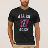Josh Allen American Football Player T-shirt (Voorkant)