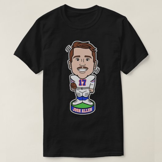 Josh Allen Bobble Head T-shirt (Design voorkant)