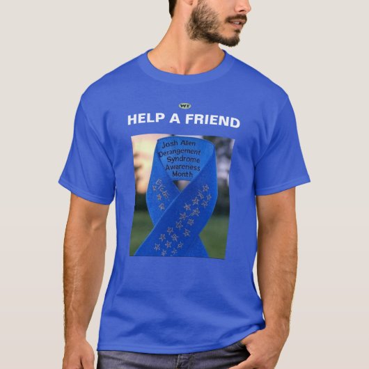 Josh Allen Derangement Syndrome Awareness Month T-shirt (Voorkant)
