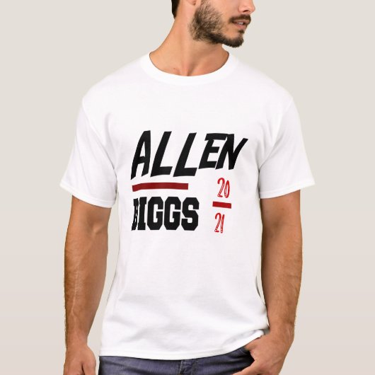 Josh Allen Stefon Diggs 2021 Nieuwe Buffalo Bills T-shirt (Voorkant)