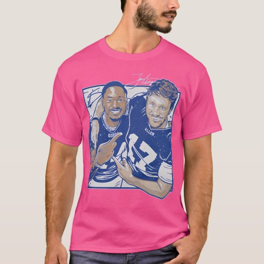 Josh Allen Stefon graaft het duo T-shirt (Voorkant)