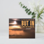 Josh Billings Inspirerend quote "Speel goed" Briefkaart (Staand voorkant)