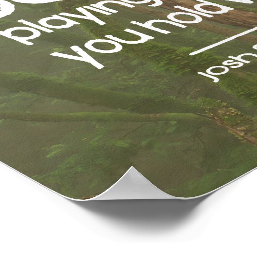 Josh Billings Inspirerend quote "Speel goed" Poster (Hoek)