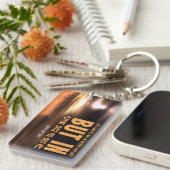 Josh Billings Inspirerend quote "Speel goed" Sleutelhanger (Voorkant Rechts)