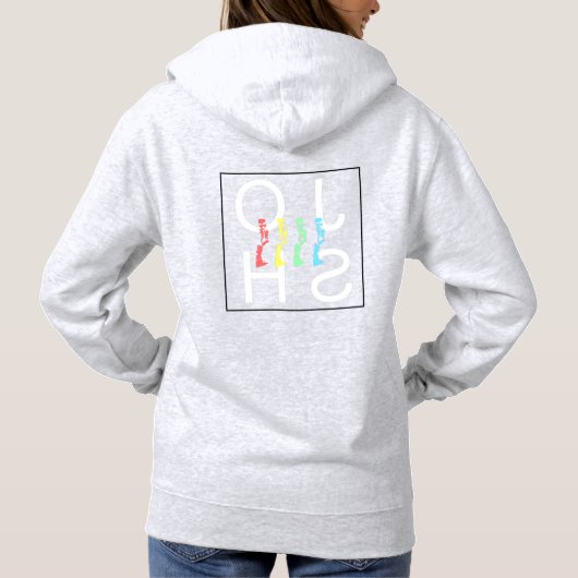 Josh de regenboog hoodie (Achterkant)