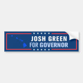 Josh Green voor gouverneur van Hawaï Bumpersticker (Voorkant)