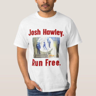 Josh hawley loopt vrij retro t-shirt