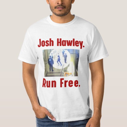 Josh hawley loopt vrij retro t-shirt (Voorkant)