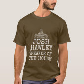 Josh Hawley voor Voorzitter van het Parlement T-shirt (Voorkant)