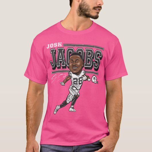 Josh Jacobs Cartoon T-shirt (Voorkant)