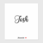 Josh Name - Handgeschreven kalligrafie Sticker (Vel)