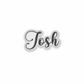 Josh Name - Handgeschreven kalligrafie Sticker (Voorkant)