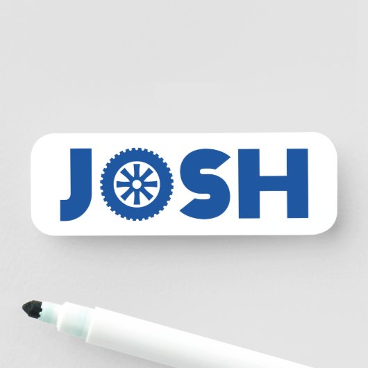 Josh Petrol Head Naamplaatje (In situ)