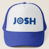 Josh Petrol Head Trucker Hat Trucker Pet (Voorkant)