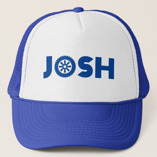 Josh Petrol Head Trucker Hat Trucker Pet (Voorkant)